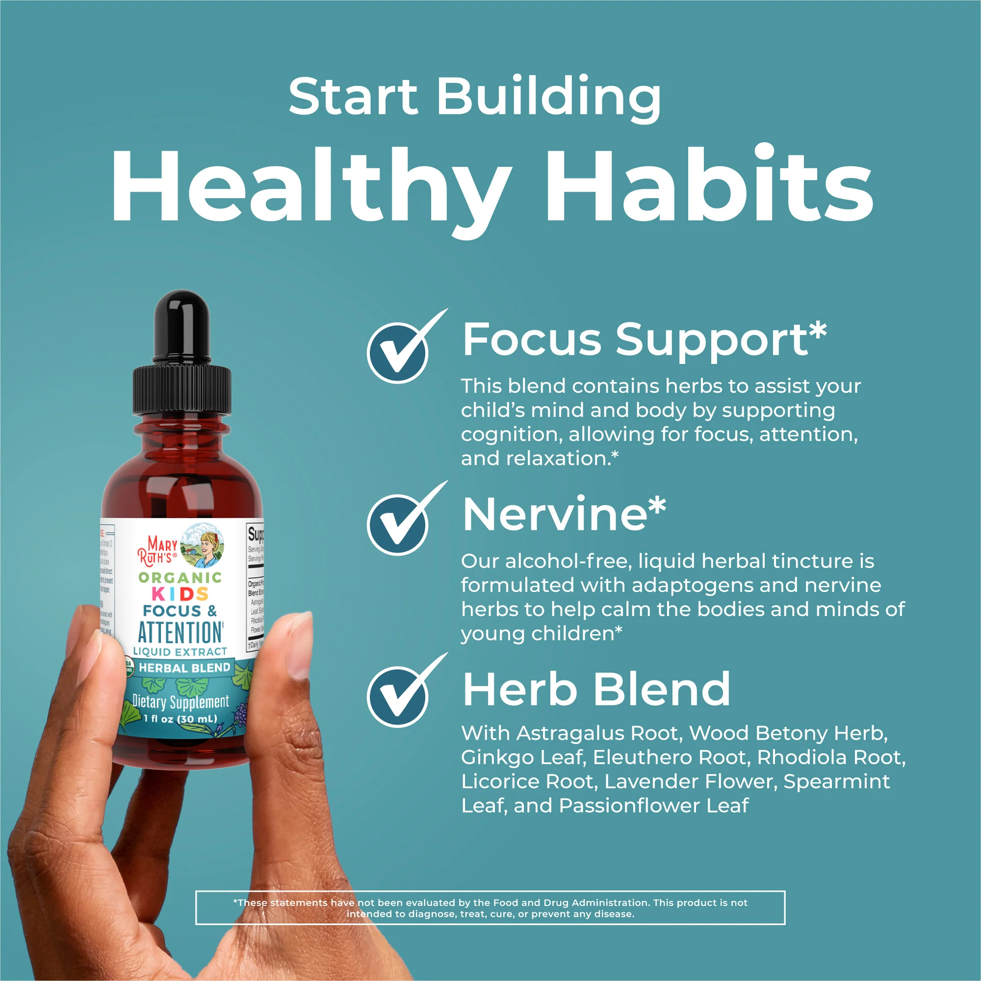 Organic Kids Focus & Attention Liquid Drops - Image 6