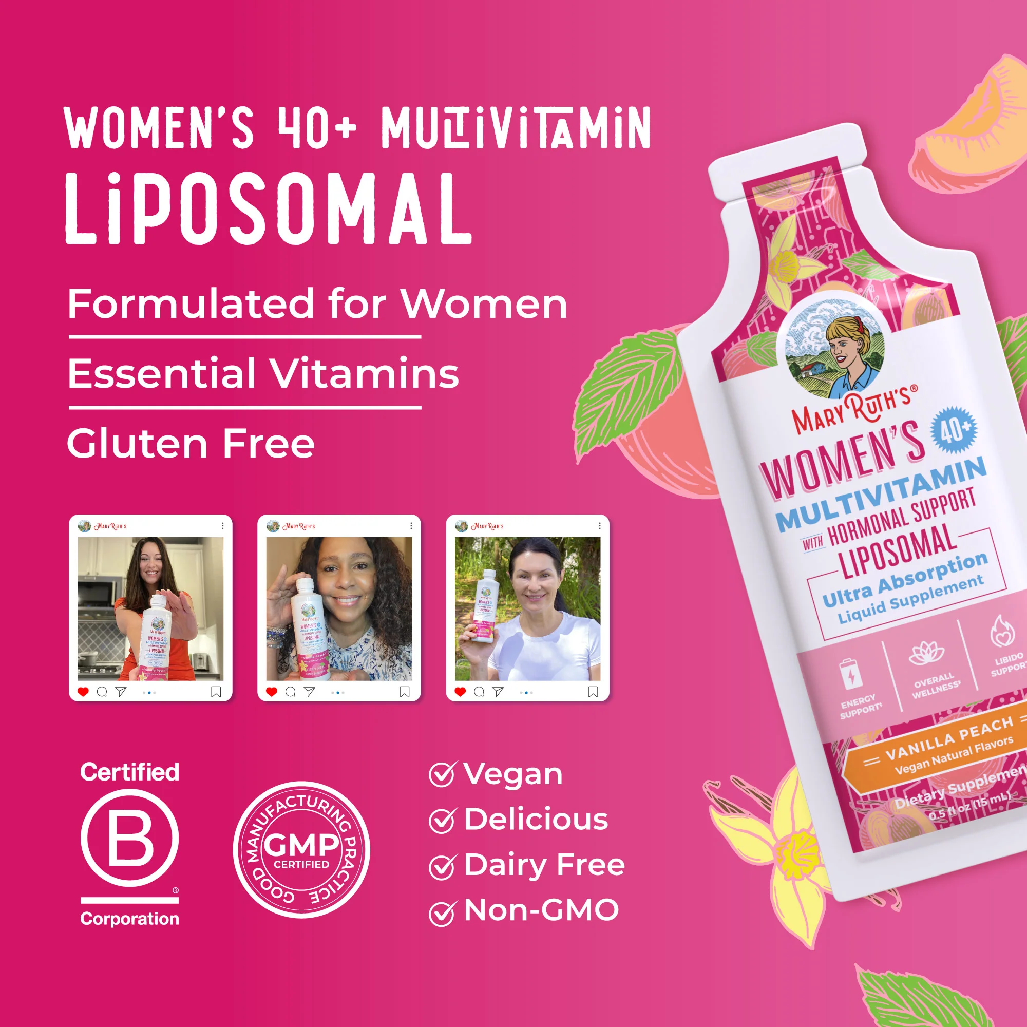 Women's 40+ Multivitamin Liposomal Pouches - Image 8